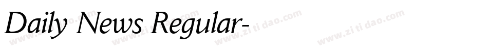 Daily News Regular字体转换